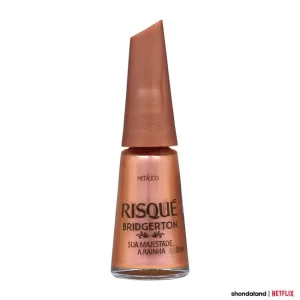 Esmalte Laranja Risqué Bridgerton Sua Majestade, a Rainha Metálico 8ml