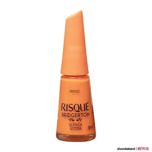 Esmalte Laranja Risqué Bridgerton Querida Leitora Cremoso 8ml