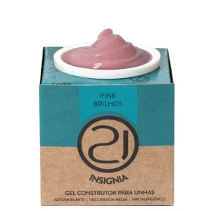 Gel Ecoline Insignia Pink Brilhos Nails 21 34g