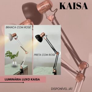 Luminária Luxo Kaisa Articulada Com Garra 40W